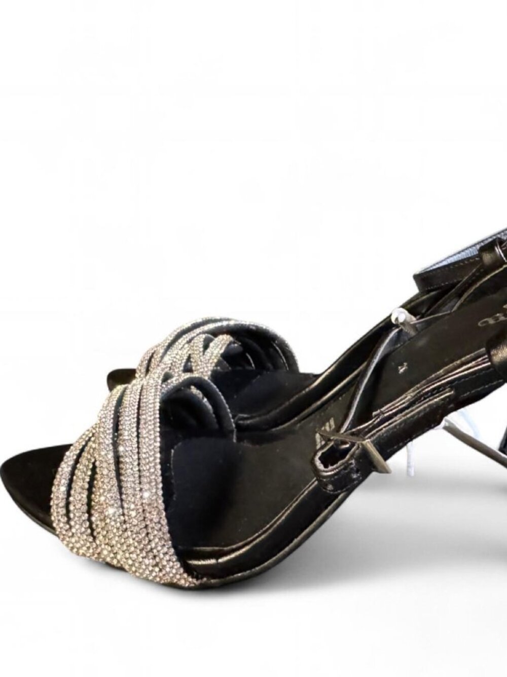 Size 9 Black Silver Rhinestone Stilettos (NWT)
